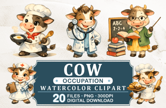 Download Cow Occupation Clipart, 20 PNG - Cow Collection