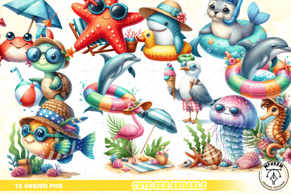Download Cute Sea Animals PNG - Cute sea animals png Collection